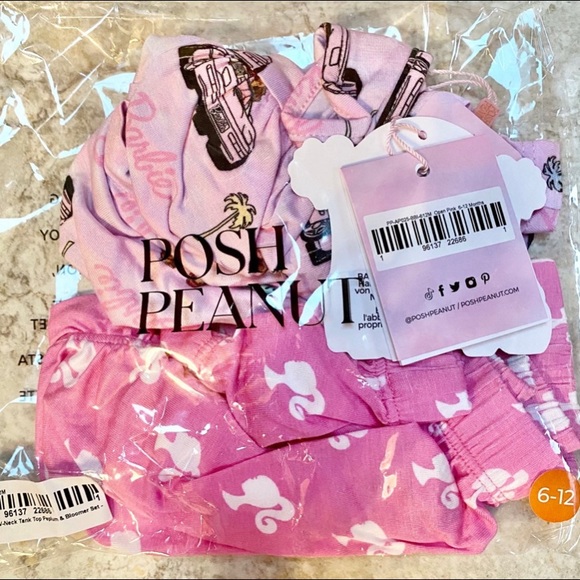 Posh Peanut Cruisin Barbie Peplum & Bummie Set - Picture 3 of 3
